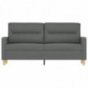 2-Sitzer-Sofa Dunkelgrau 140 cm Stoff