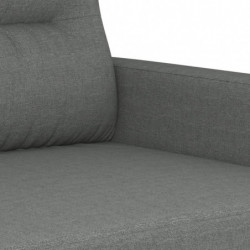 2-Sitzer-Sofa Dunkelgrau 140 cm Stoff