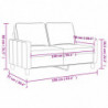 2-Sitzer-Sofa Hellgelb 140 cm Stoff