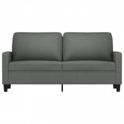 2-Sitzer-Sofa Dunkelgrau 140 cm Stoff