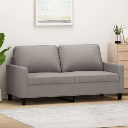 2-Sitzer-Sofa Taupe 140 cm Stoff