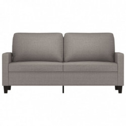 2-Sitzer-Sofa Taupe 140 cm Stoff