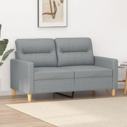 2-Sitzer-Sofa Hellgrau 120 cm Stoff