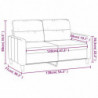 2-Sitzer-Sofa Hellgelb 120 cm Stoff