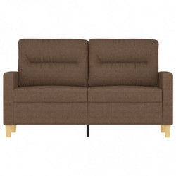 2-Sitzer-Sofa Braun 120 cm Stoff