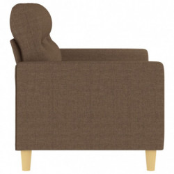 2-Sitzer-Sofa Braun 120 cm Stoff