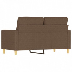 2-Sitzer-Sofa Braun 120 cm Stoff