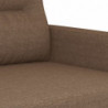 2-Sitzer-Sofa Braun 120 cm Stoff