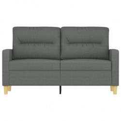 2-Sitzer-Sofa Dunkelgrau 120 cm Stoff