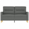 2-Sitzer-Sofa Dunkelgrau 120 cm Stoff