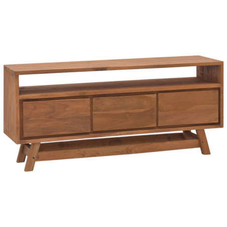 TV-Schrank 110x30x50 cm Massivholz Teak