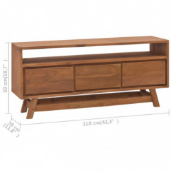 TV-Schrank 110x30x50 cm Massivholz Teak