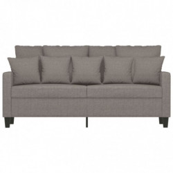 2-Sitzer-Sofa Taupe 140 cm Stoff