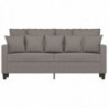 2-Sitzer-Sofa Taupe 140 cm Stoff