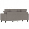 2-Sitzer-Sofa Taupe 140 cm Stoff