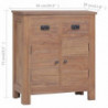 Sideboard 65×30×75 cm Teak Massivholz