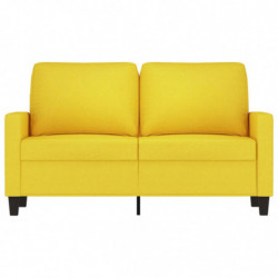 2-Sitzer-Sofa Hellgelb 120 cm Stoff