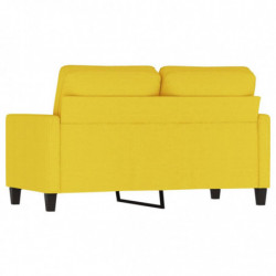 2-Sitzer-Sofa Hellgelb 120 cm Stoff