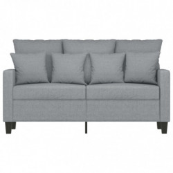 2-Sitzer-Sofa Hellgrau 120 cm Stoff