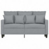 2-Sitzer-Sofa Hellgrau 120 cm Stoff