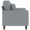 2-Sitzer-Sofa Hellgrau 120 cm Stoff