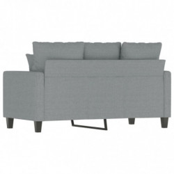 2-Sitzer-Sofa Hellgrau 120 cm Stoff