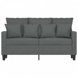 2-Sitzer-Sofa Dunkelgrau 120 cm Stoff