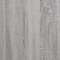 Bettgestell mit Kopf- und Fußteil Grau Sonoma 100x200 cm