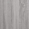 Bettgestell mit Kopf- und Fußteil Grau Sonoma 100x200 cm