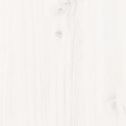 Tagesbett Weiß 90x200 cm Massivholz Kiefer