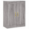 Highboard Grau Sonoma 69,5x34x180 cm Holzwerkstoff