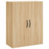 Highboard Sonoma-Eiche 69,5x34x180 cm Holzwerkstoff