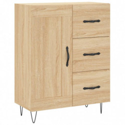 Highboard Sonoma-Eiche 69,5x34x180 cm Holzwerkstoff