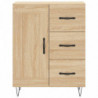 Highboard Sonoma-Eiche 69,5x34x180 cm Holzwerkstoff