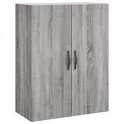 Highboard Grau Sonoma 69,5x34x180 cm Holzwerkstoff