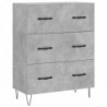 Highboard Betongrau 69,5x34x180 cm Holzwerkstoff