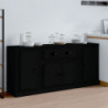 Sideboards 3 Stk. Schwarz Holzwerkstoff