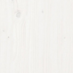 Hochbett Weiß 75x190 cm Massivholz Kiefer