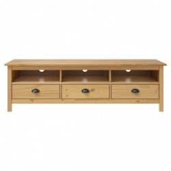 TV-Schrank Hill Honigbraun 158x40x47 cm Massivholz Kiefer