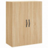 Highboard Sonoma-Eiche 69,5x34x180 cm Holzwerkstoff