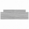Bettgestell mit Kopf- und Fußteil Grau Sonoma 160x200 cm