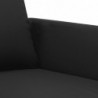 Sessel Schwarz 60 cm Kunstleder