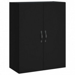 Highboard Schwarz 69,5x34x180 cm Holzwerkstoff