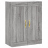 Highboard Grau Sonoma 69,5x34x180 cm Holzwerkstoff