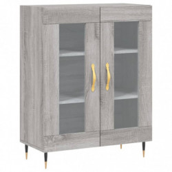 Highboard Grau Sonoma 69,5x34x180 cm Holzwerkstoff