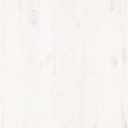 Massivholzbett Weiß 90x190 cm