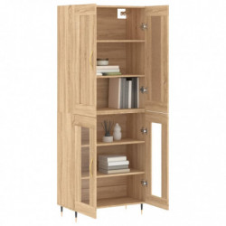 Highboard Sonoma-Eiche 69,5x34x180 cm Holzwerkstoff