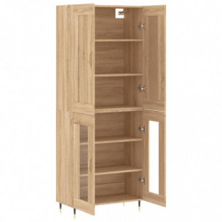 Highboard Sonoma-Eiche 69,5x34x180 cm Holzwerkstoff