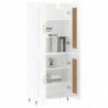 Highboard Hochglanz-Weiß 69,5x34x180 cm Holzwerkstoff