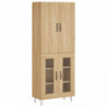 Highboard Sonoma-Eiche 69,5x34x180 cm Holzwerkstoff